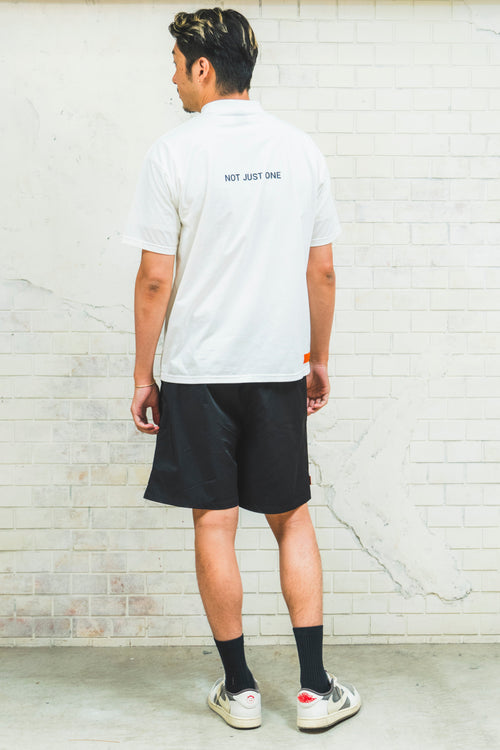 IR RUFF S/S MOCK NECK TEE WHITE