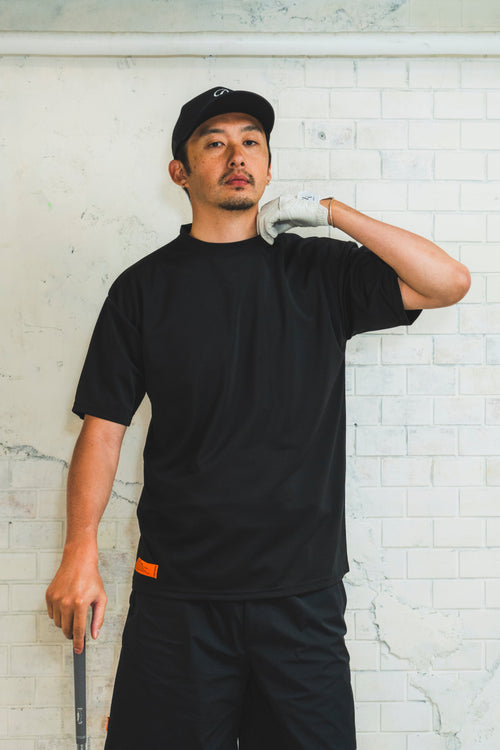 IR SQUARE LOGO S/S TEE BLACK