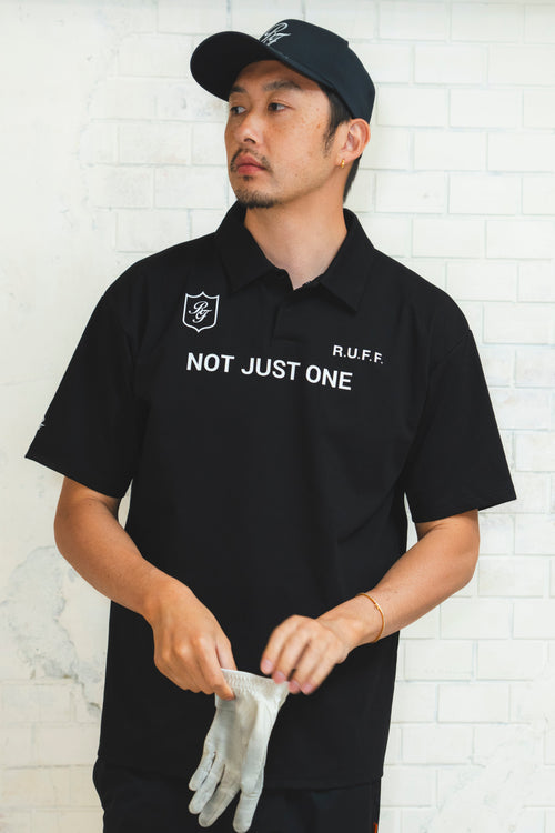 IR RUFF S/S POLO BLACK