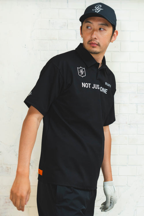 IR RUFF S/S POLO BLACK