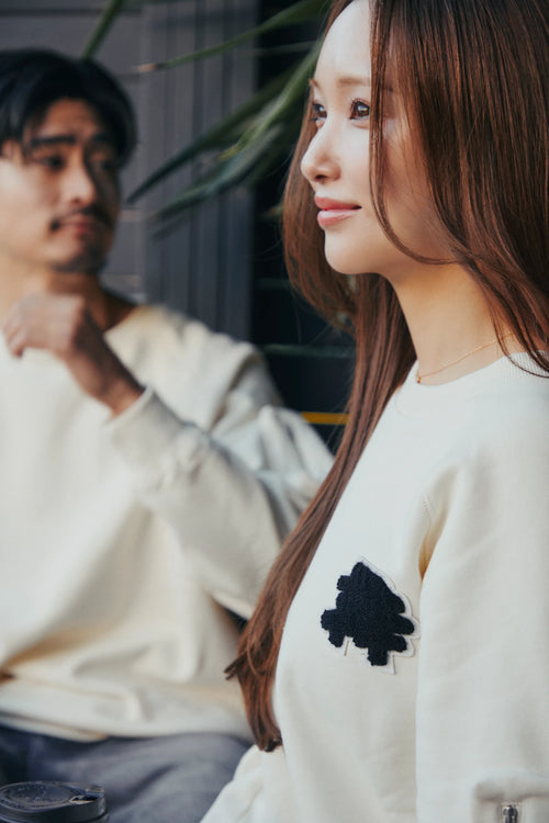 HEAVY WEIGHT FILL-IN LOGO APP,CREW NECK