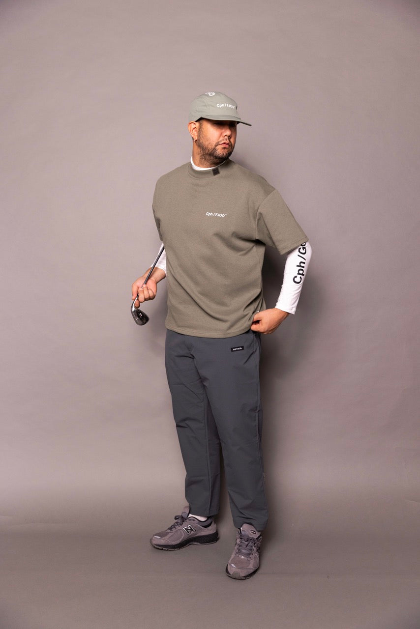 RUFFLOG◾︎ラフログ◾︎MOCK NECK SWEAT BEIGE◾︎S Cph/Golf×RUFFLOG SS MOCK NECK TEE