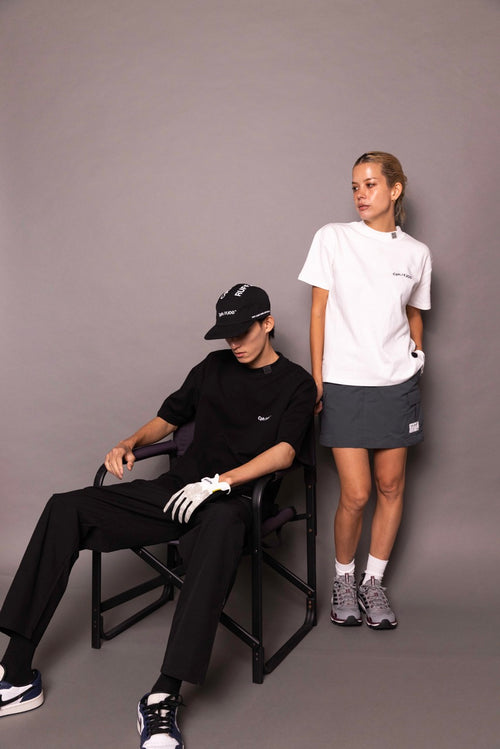 [WOMEN] Cph/Golf×RUFFLOG SS MOCK NECK TEE