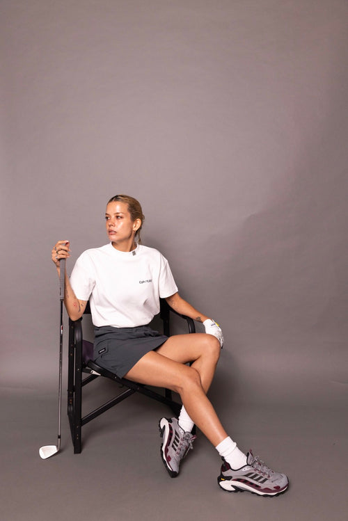 [WOMEN] Cph/Golf×RUFFLOG SS MOCK NECK TEE