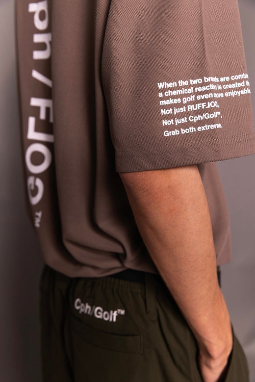 Cph/Golf×RUFFLOG VERTICAL LOGO SS POLO