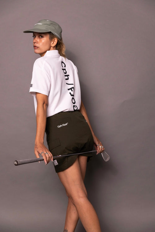 [WOMEN] Cph/Golf×RUFFLOG VERTICAL LOGO SS POLO