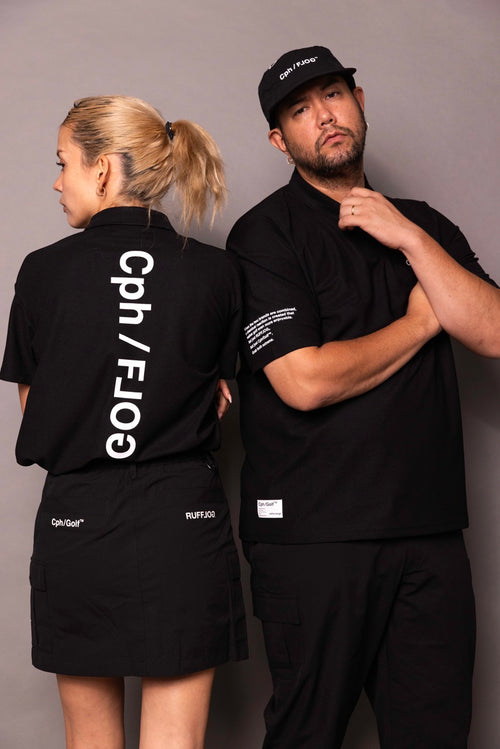 Cph/Golf×RUFFLOG VERTICAL LOGO SS POLO