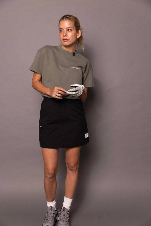 [WOMEN] Cph/Golf×RUFFLOG SS MOCK NECK TEE