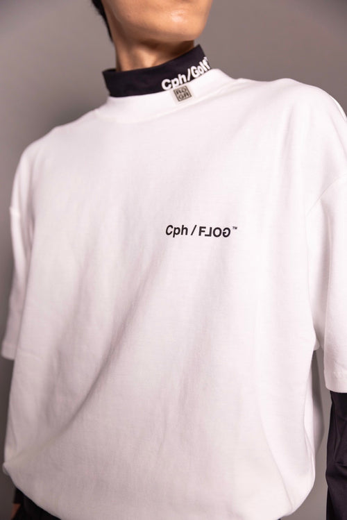 Cph/Golf×RUFFLOG SS MOCK NECK TEE