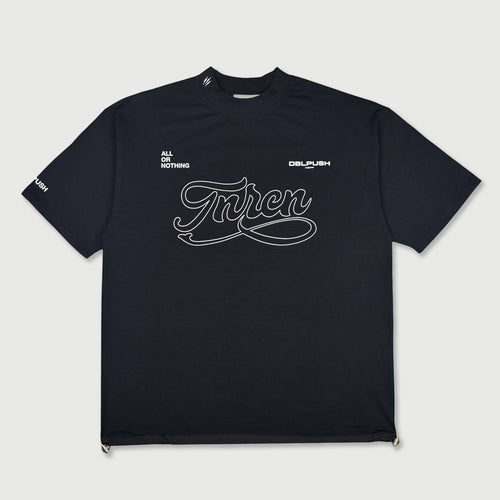 SIGNATURE LOGO S/S MOCK NECK TEE