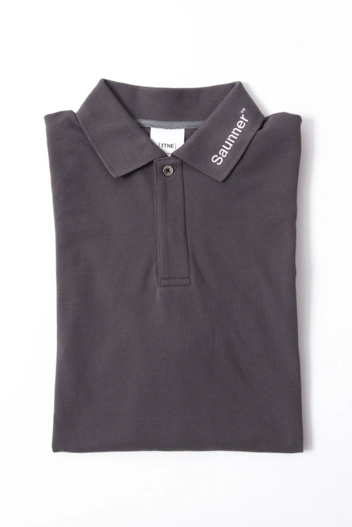 Saunner™️ Logo Polo Shirt Gray