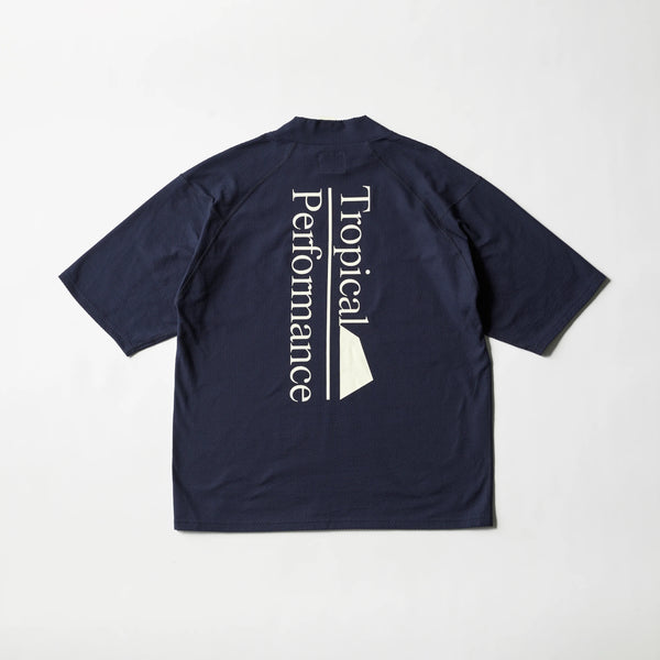 Haku Knit Mockneck S/S (Tropical Performancfe) NAVY