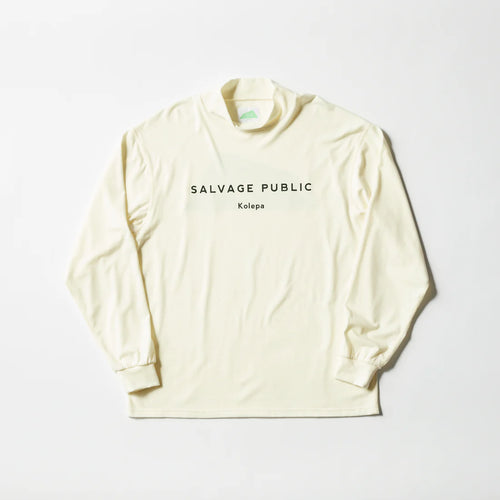 Honu Mockneck L/S (Brand Stamp) WHITE