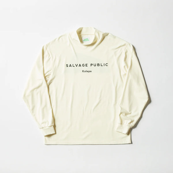 Honu Mockneck L/S (Brand Stamp) WHITE