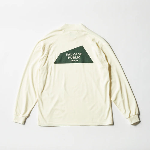 Honu Mockneck L/S (Brand Stamp) WHITE