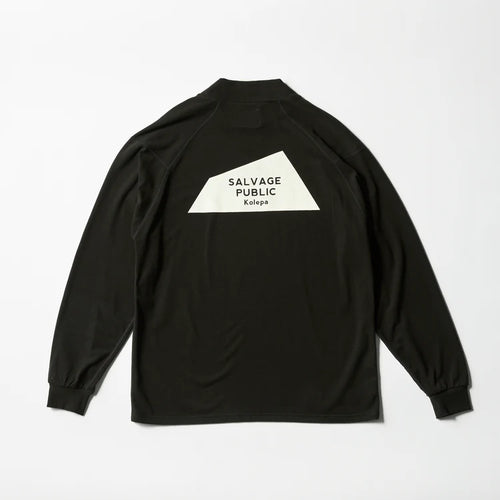 Honu Mockneck L/S (Brand Stamp) BLACK