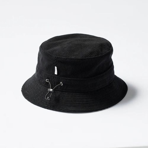 Uka Corduroy Bucket Hat BLACK