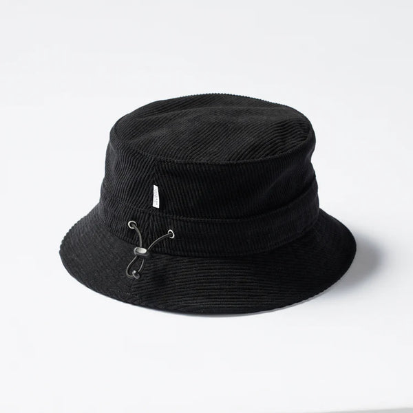 Uka Corduroy Bucket Hat BLACK