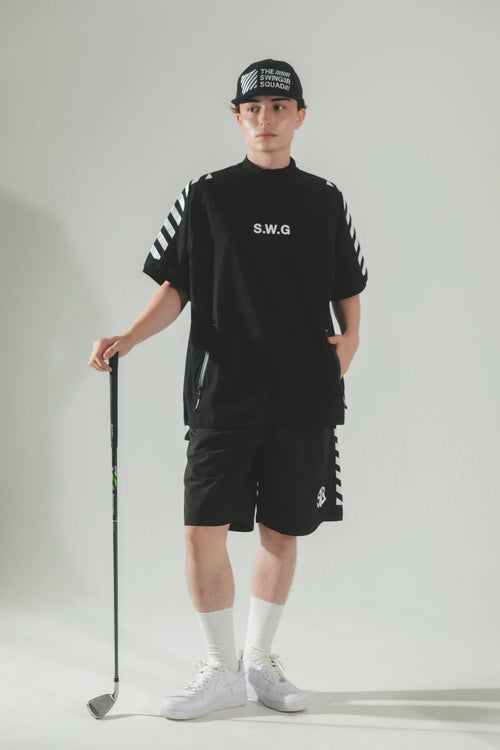 STRETCH NYLON SHORT SLEEVE