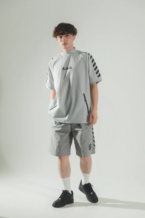 STRETCH NYLON SHORT SLEEVE