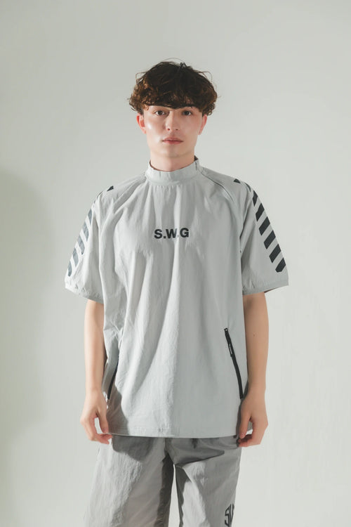 STRETCH NYLON SHORT SLEEVE