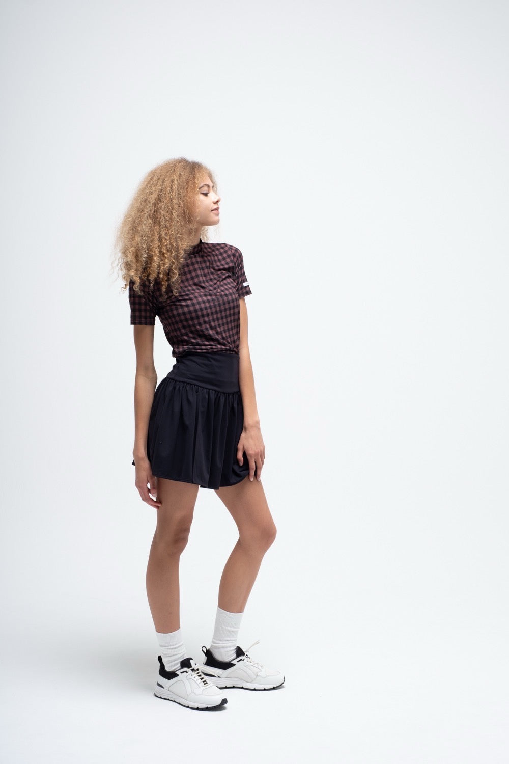 RUFFLOG スカート SLIT GATHERED SKIRT – RUFFLOG