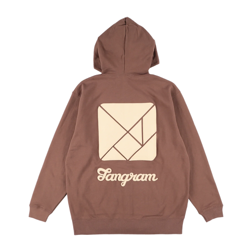 TANG LOGO FULL ZIP SWEAT HOODIE Brown