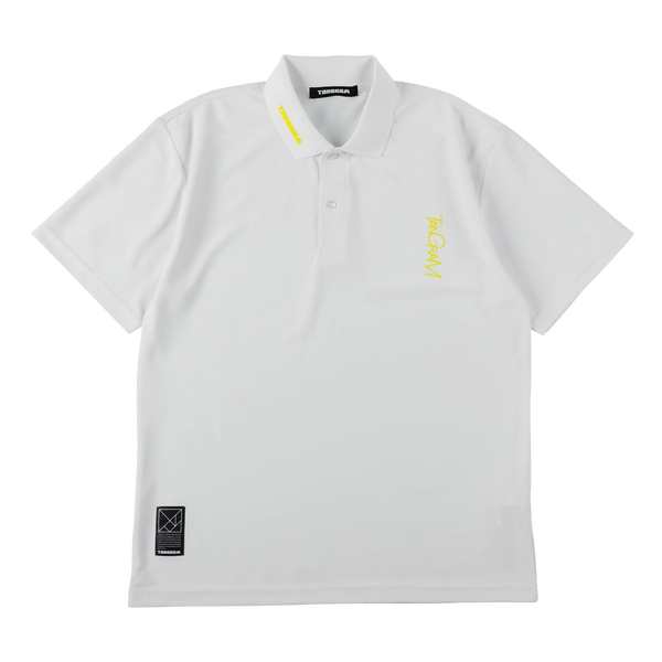 VERTICAL NEON LOGO POLO SHIRTS WHITE