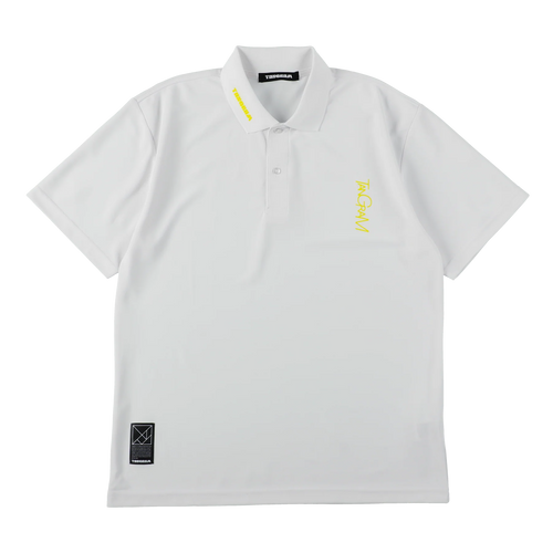 VERTICAL NEON LOGO POLO SHIRTS WHITE