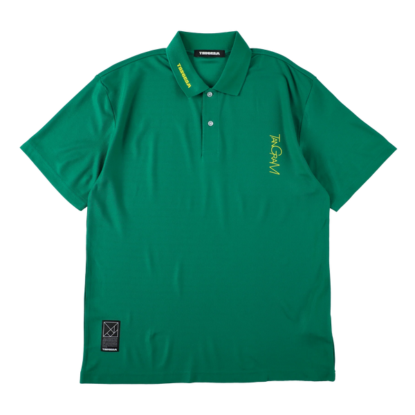 VERTICAL NEON LOGO POLO SHIRTS GREEN