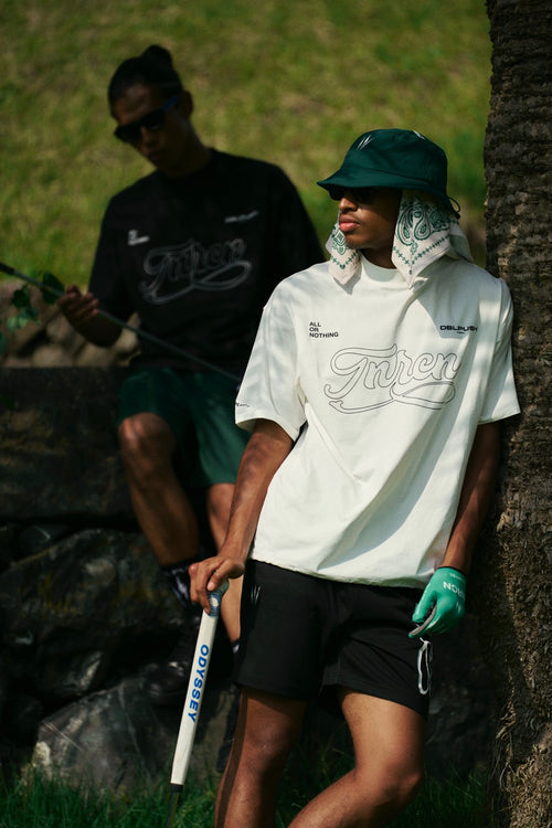WM SIGNATURE LOGO S/S MOCK NECK TEE