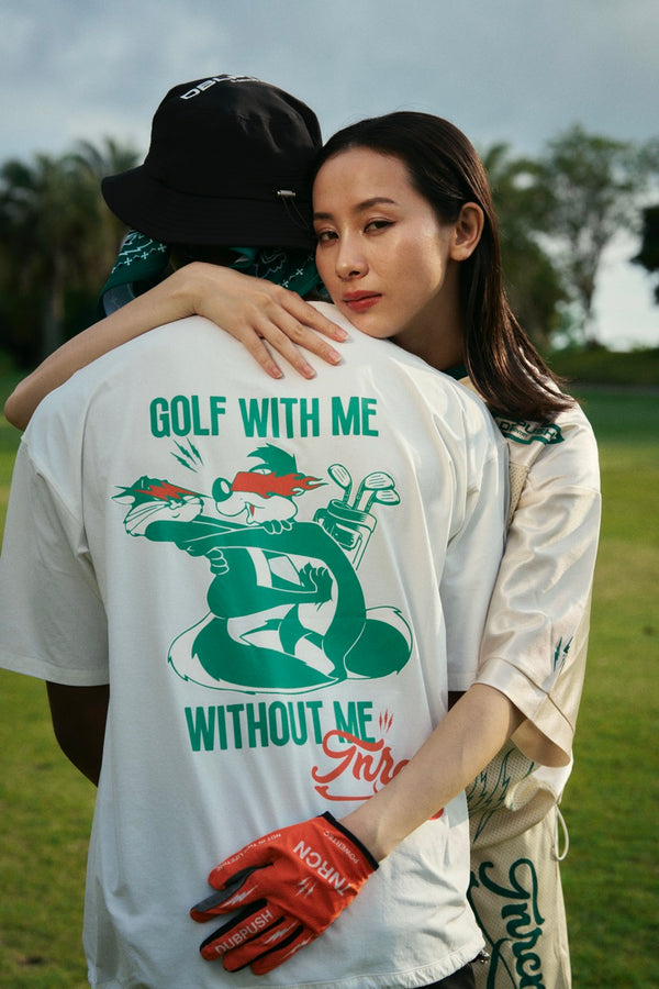 WM GOLF WITH ME S/S MOCK NECK TEE