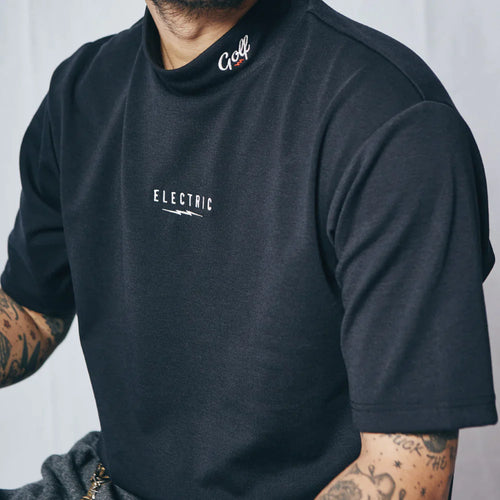 UNDERVOLT MOCK NECK S/S TEE - BLACK