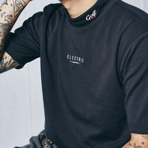 UNDERVOLT MOCK NECK S/S TEE - BLACK