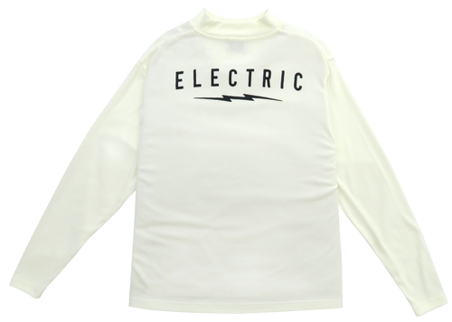 UNDER VOLT MOCK NECK L/S TEE OFF WHITE