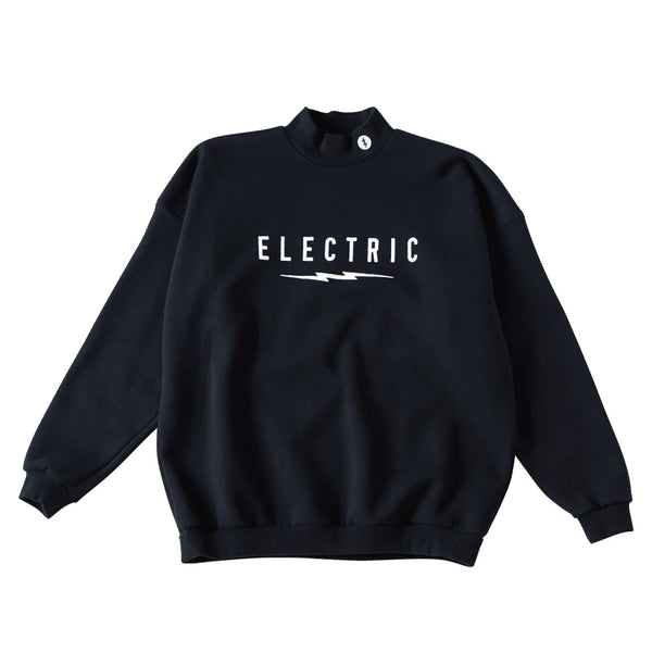 VERTICAL VOLT MOCKNECK SWEAT BLACK