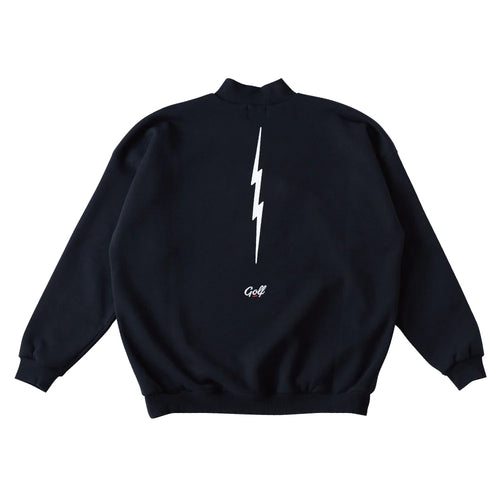 VERTICAL VOLT MOCKNECK SWEAT BLACK