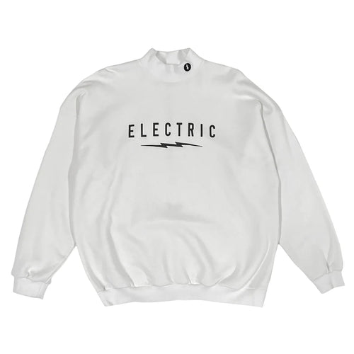 VERTICAL VOLT MOCKNECK SWEAT WHITE