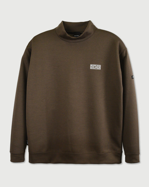 VERTICAL LOGO L/S MOCKNECK