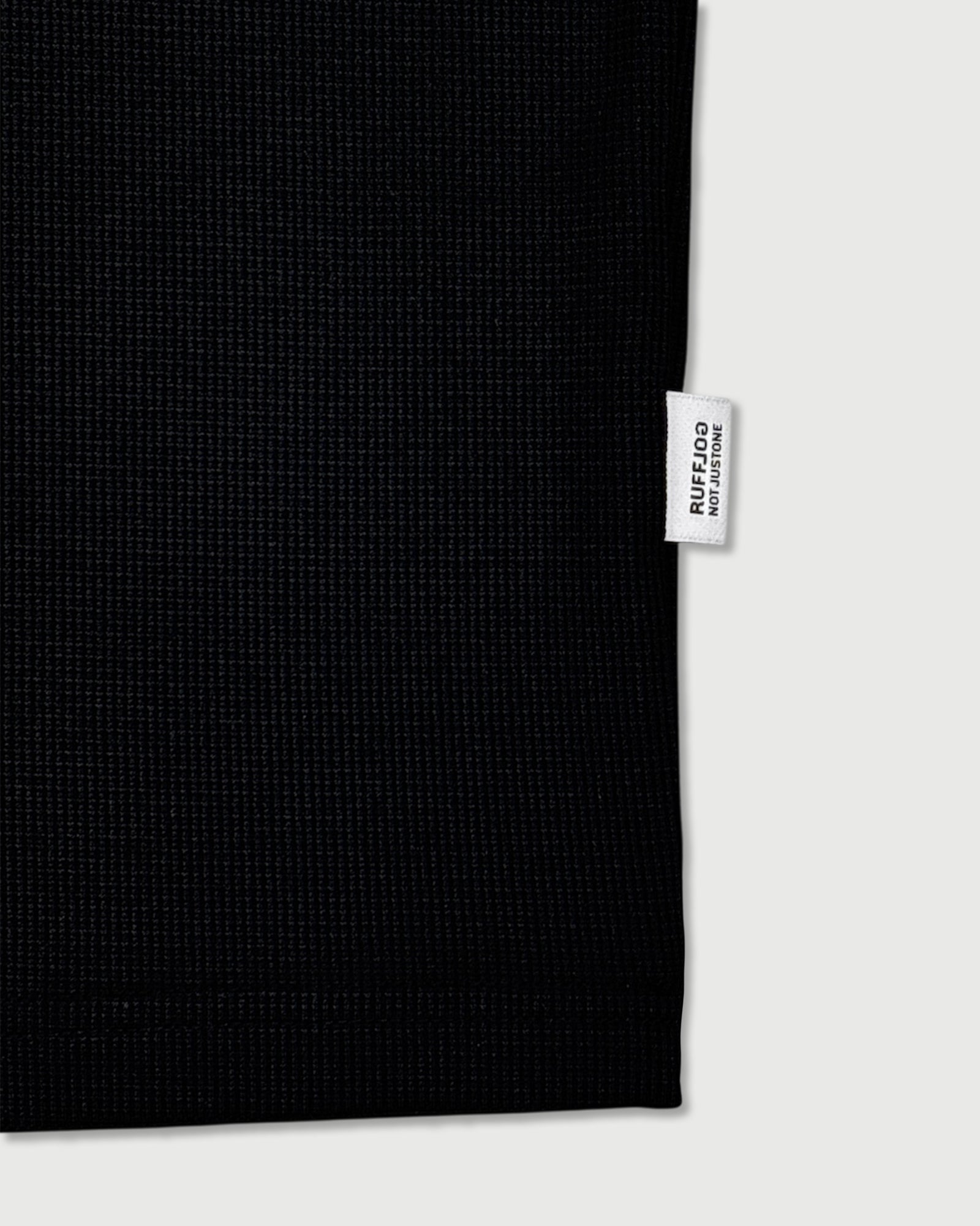 WM VERTICAL LOGO MOCK NECK SHIRTS CHARCOAL – RUFFLOG