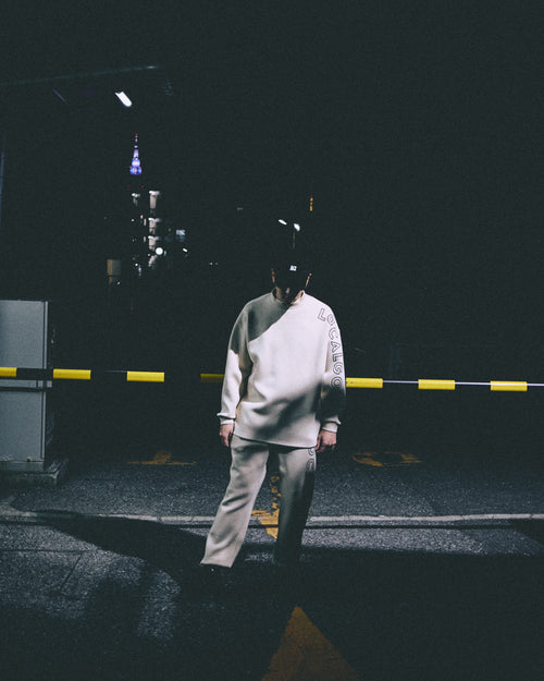 Cardboard Knit Jogger PANTS BEIGE