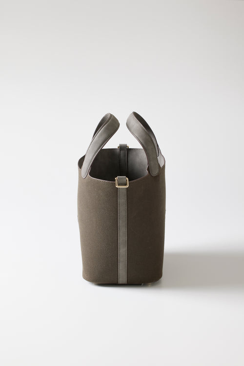 WAX CANVAS CART BAG Dark Brown