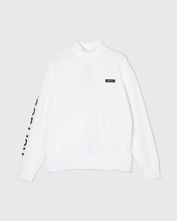 COMFORT STRETCH L/S MOCK TEE WHITE