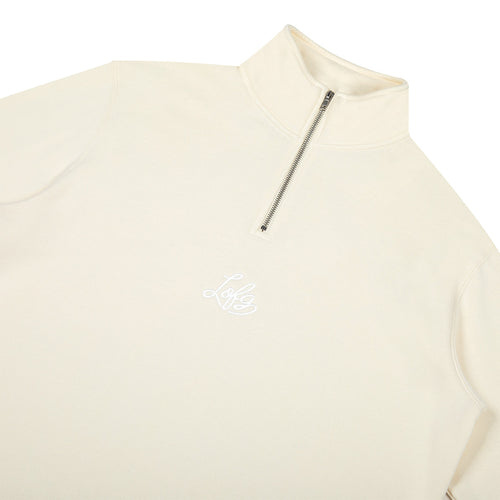 1/4 Zip Pullover Cream