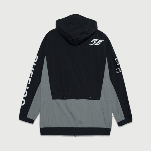 RACING LOGO HOODIE JACKET BLACK