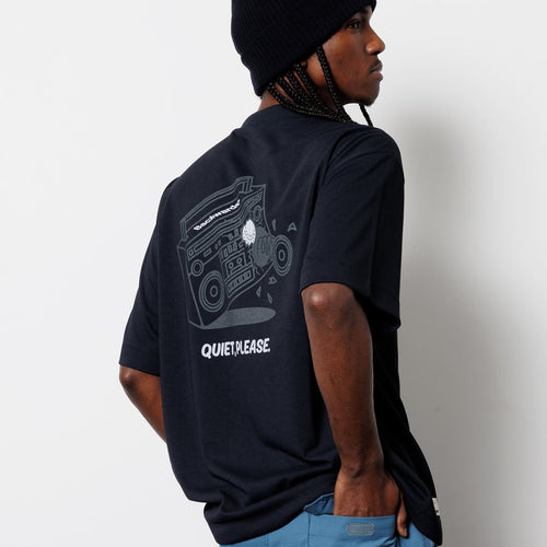 Boom Box Back Print Mock Neck S/S_511-12007