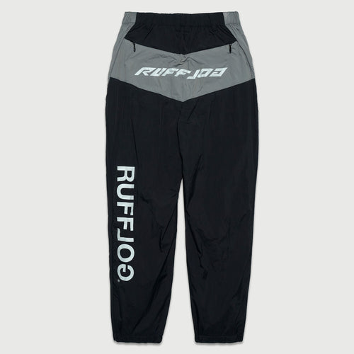 RACING LOGO WIDE TRAINING PANTS BLACK