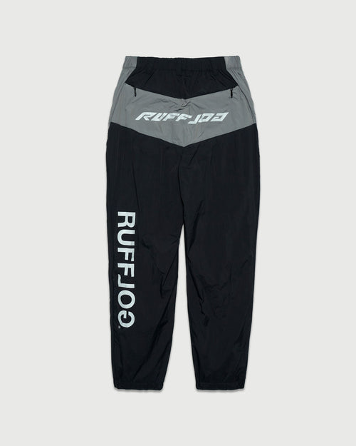 RACING LOGO WIDE TRAINING PANTS BLACK