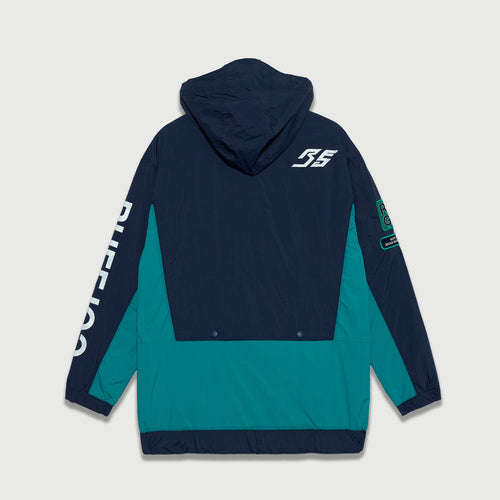 RACING LOGO HOODIE JACKET NAVY