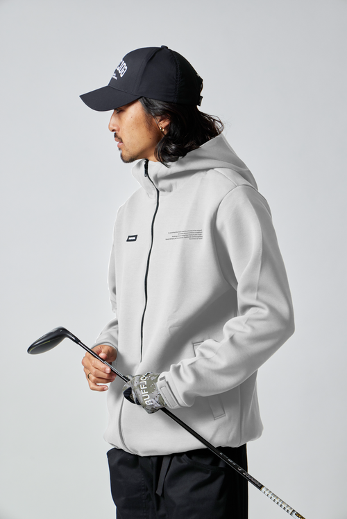 ZIP HOODIE JACKET BEIGE